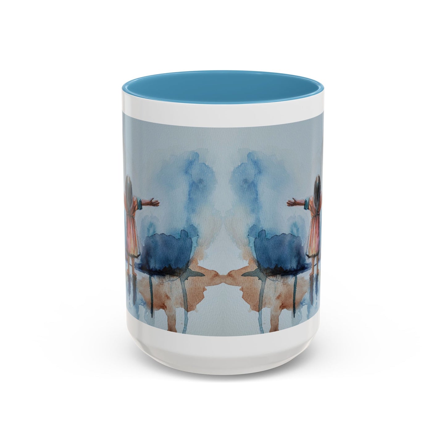 As a Child Inspirational Accent Coffee Mug - 11 & 15oz | Watercolor Design for Optimistic Mornings