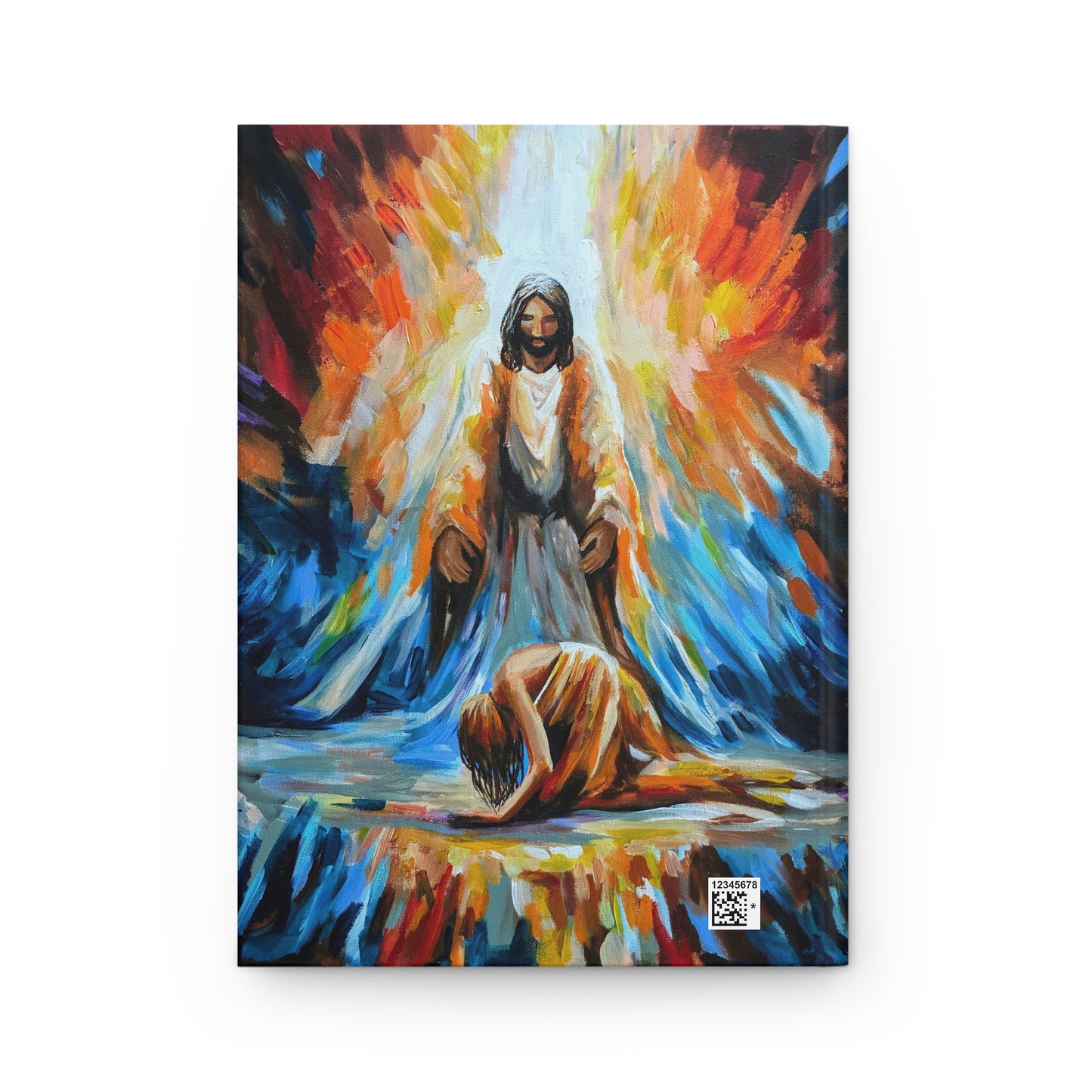 Neither do I Condemn You Text Hardcover Journal — "Neither do I condemn you" Inspirational Prayer Notebook