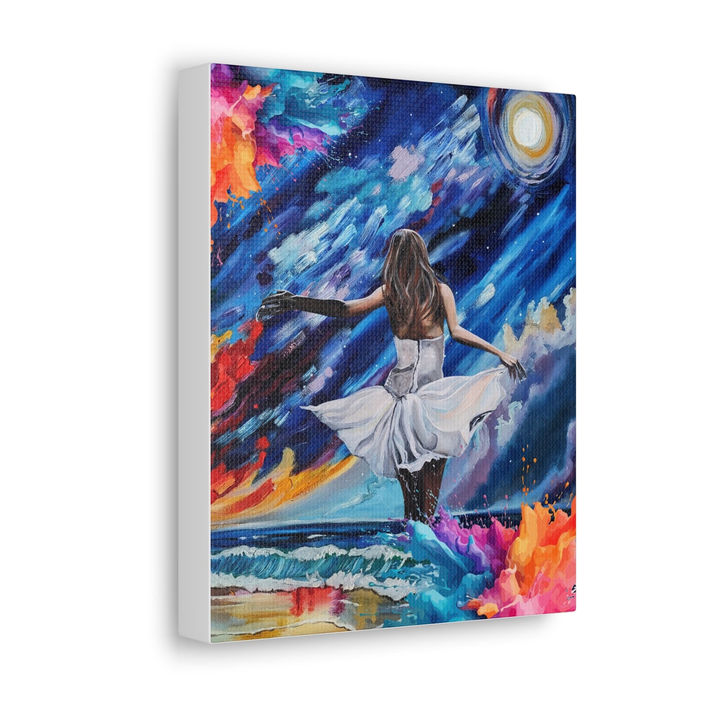 Beauty from Ashes Dreamy Ocean Sunset Canvas Gallery Wraps – Vibrant Art for Home Decor