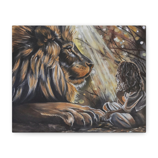 The Residue of Glory Majestic Lion Canvas Art, Inspirational Wall Decor, Animal Print, Nature Lover Gift, Kid's Room Decor, Wild Safari Artwork