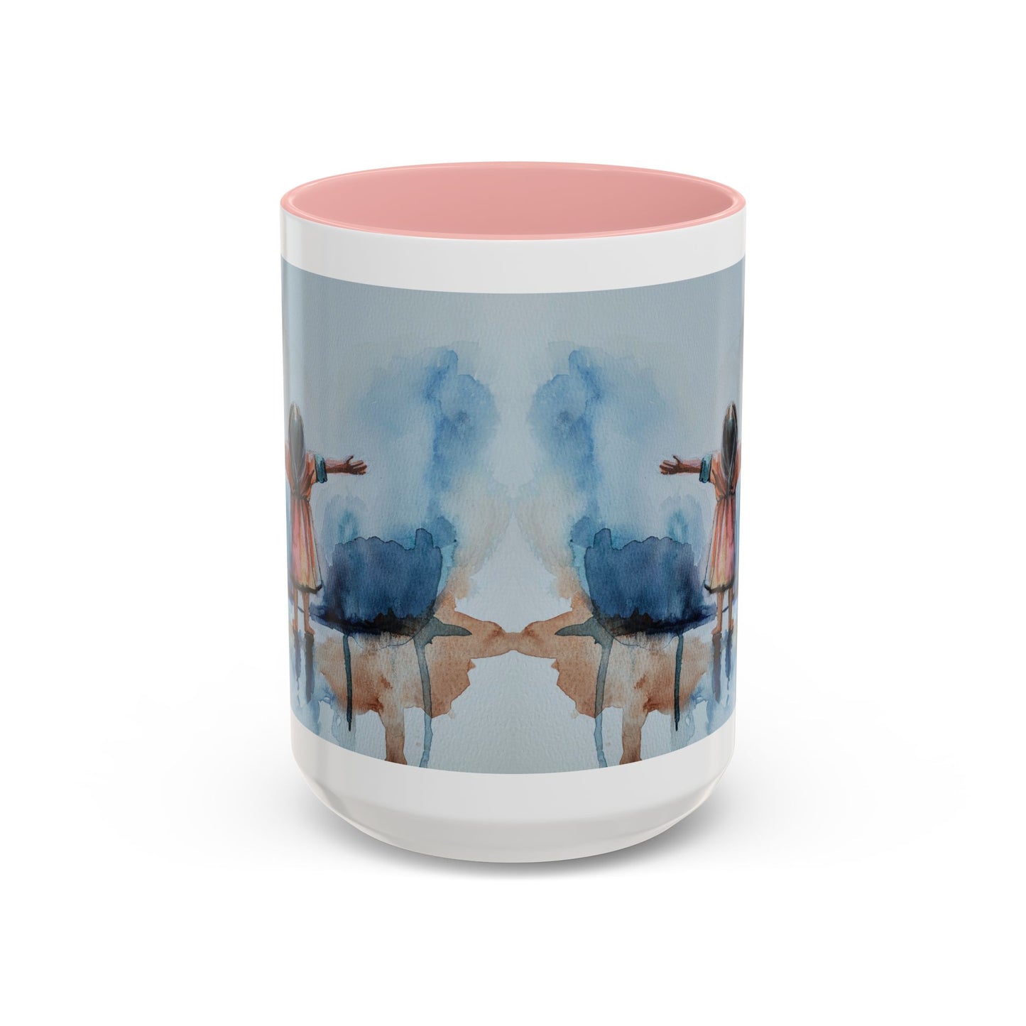 As a Child Inspirational Accent Coffee Mug - 11 & 15oz | Watercolor Design for Optimistic Mornings