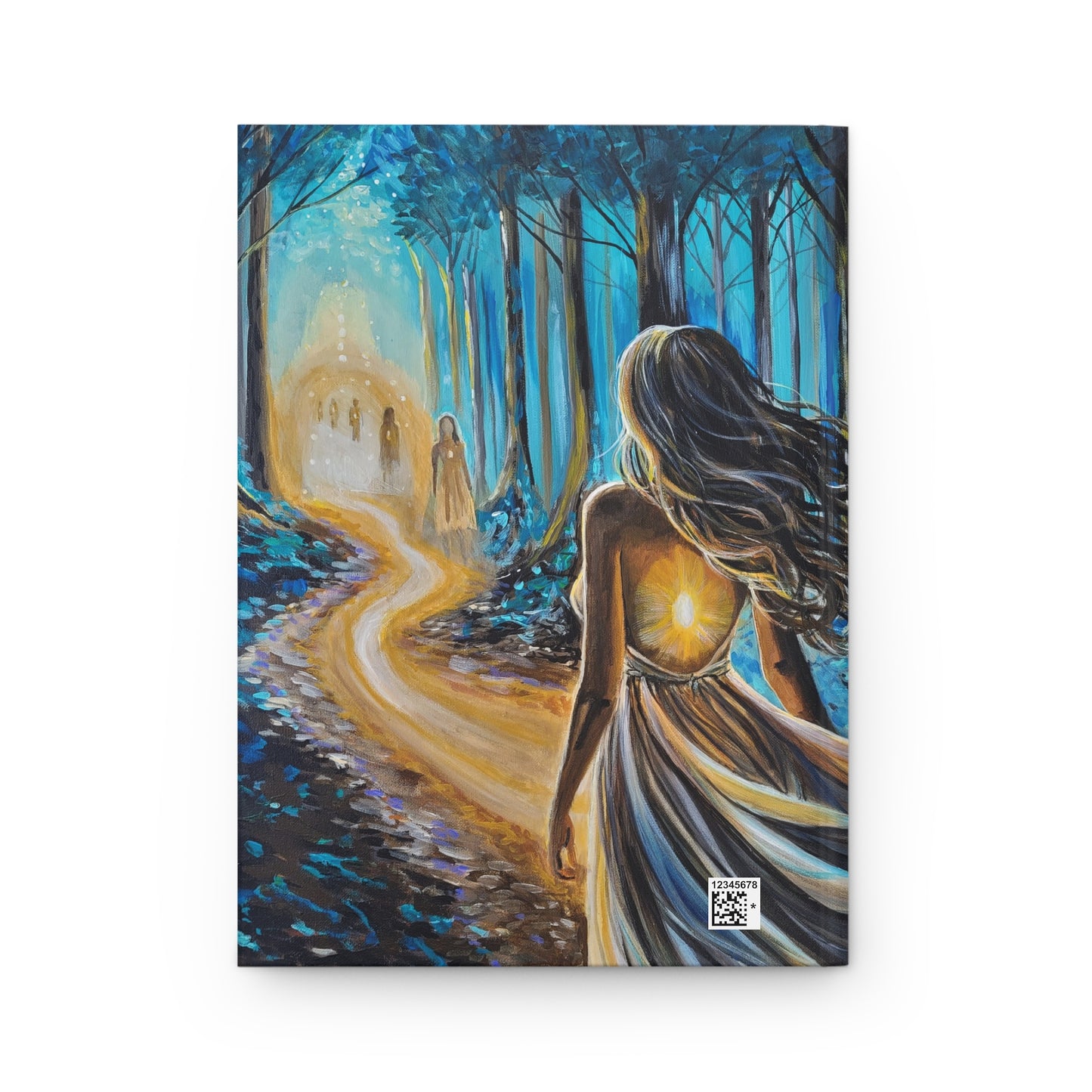 The Path to Freedom Hardcover Journal — Mystical Forest Path Art Journal