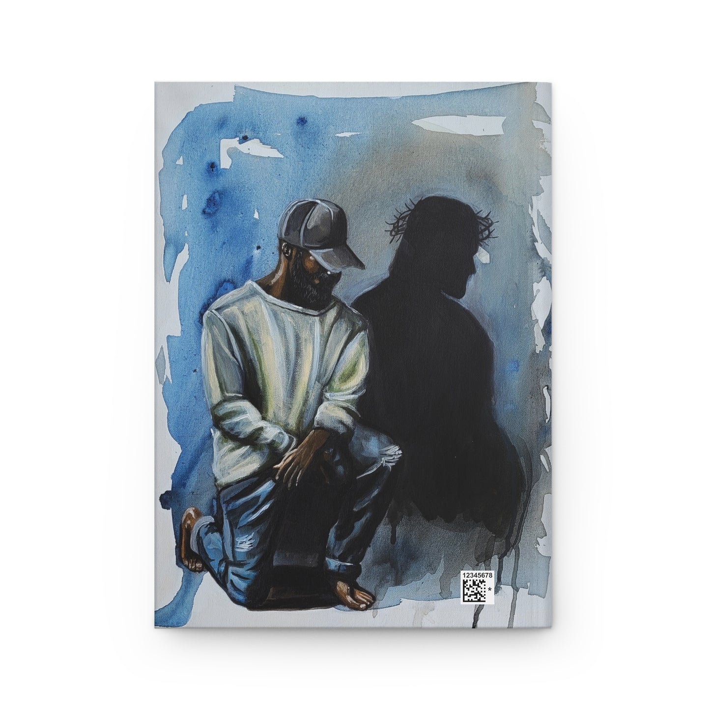 The Answer is in His Shadow Hardcover — Prayerful Man & Shadow Art Notebook