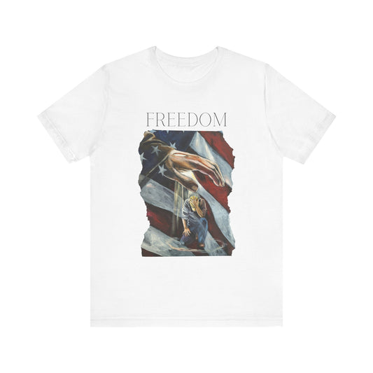 Covering Freedom Unisex Freedom Tee - Saved, Healed, Delivered Graphic T-Shirt