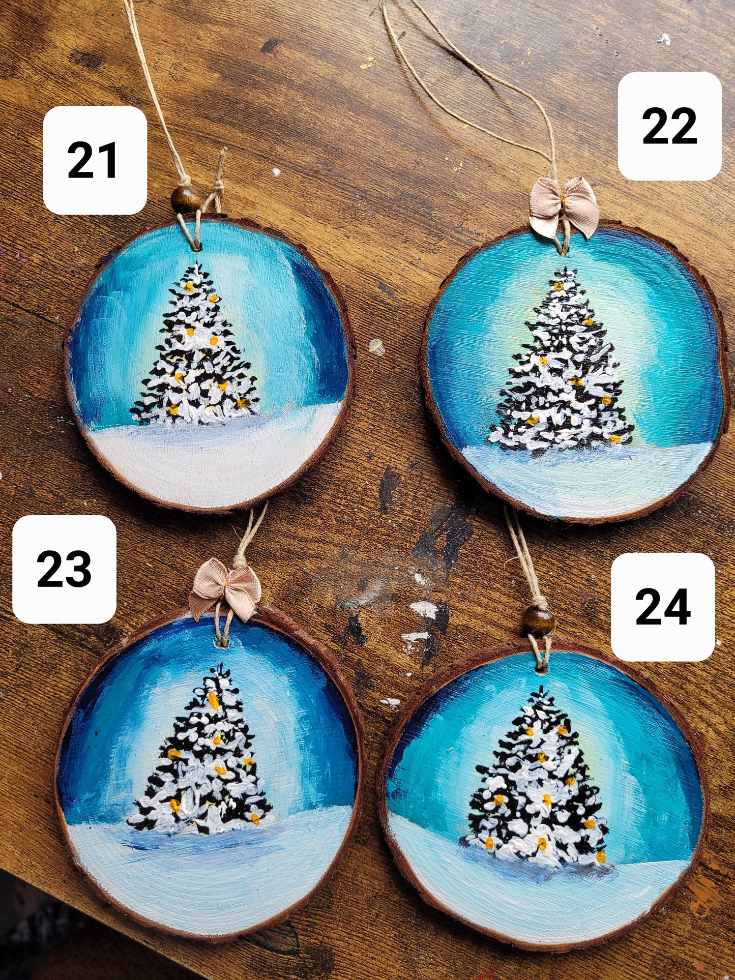 Wood Slice Ornament February 2025 Ornaments