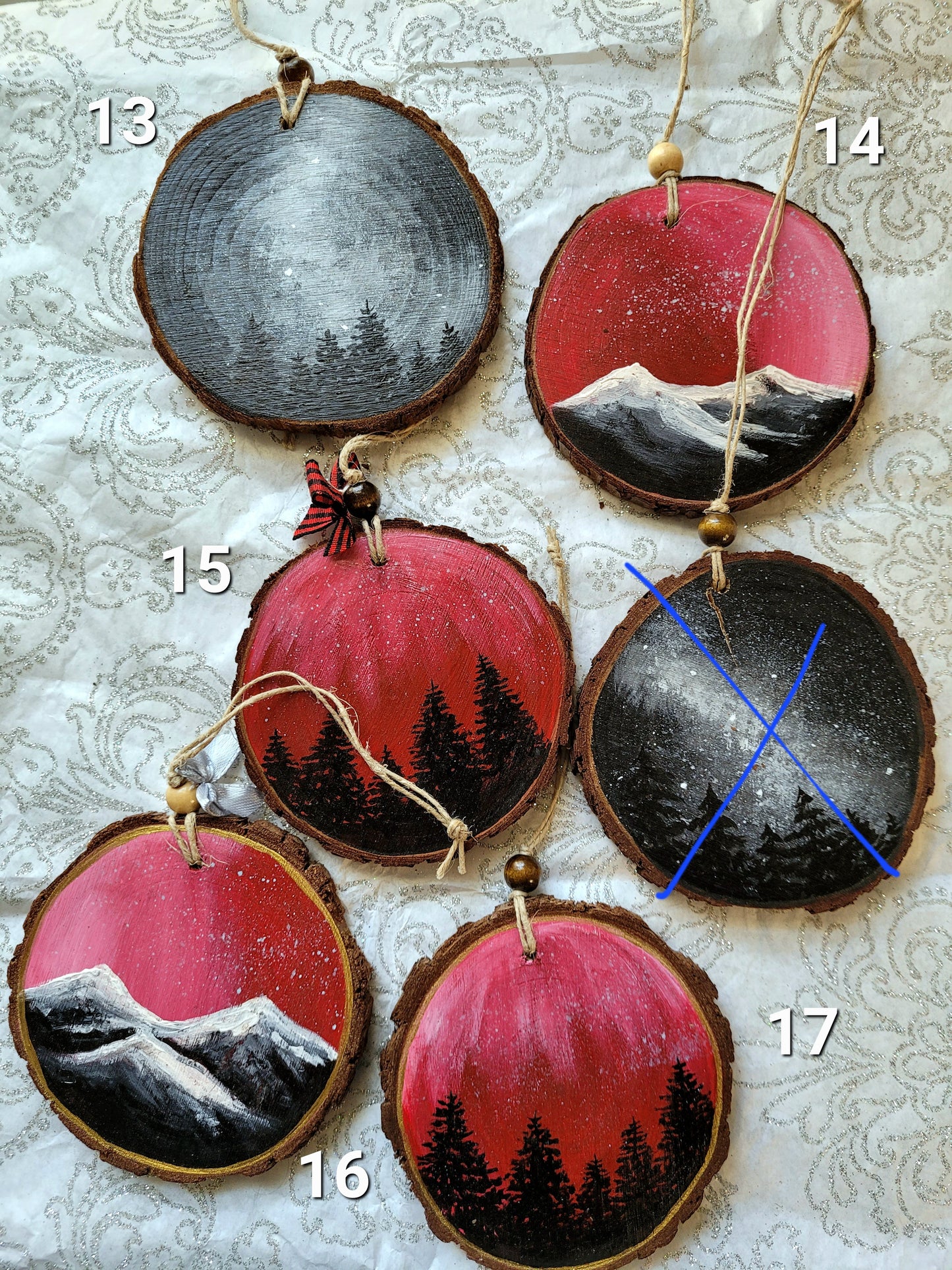 Wood Slice Ornament February 2025 Ornaments