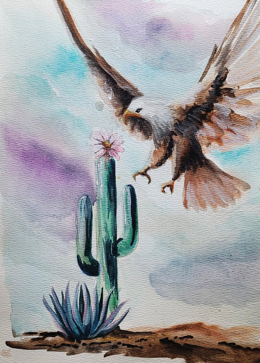 Oasis Watercolor Original