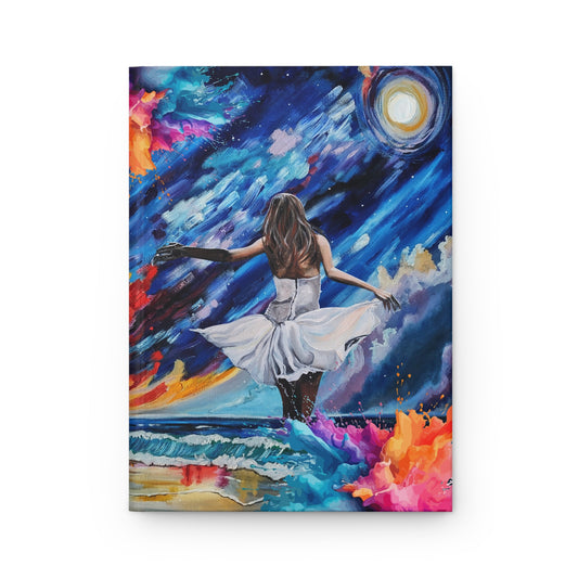 Beauty from Ashes Dreamy Ocean Waves Hardcover Journal - Artistic Inspirational Notebook