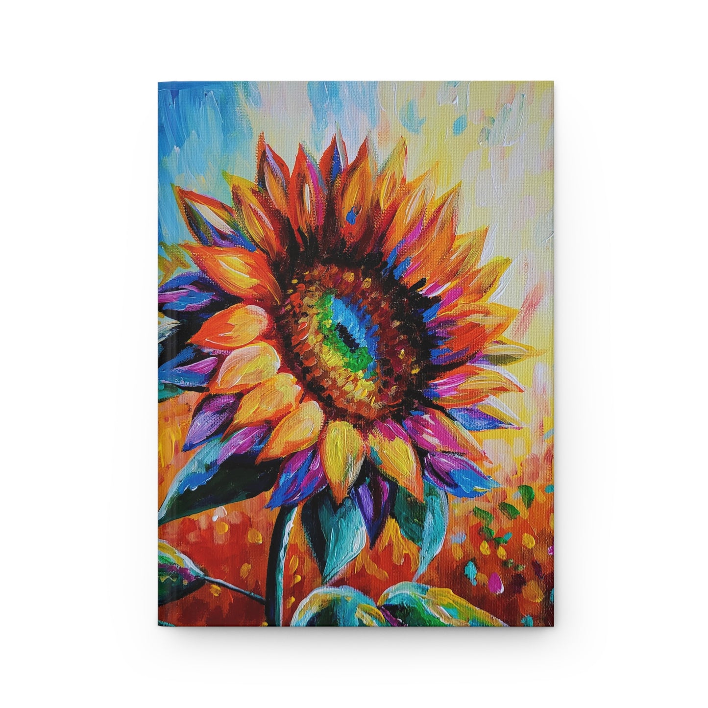 As a Sunflower Hardcover Journal — Colorful Floral Art Notebook for Writing, Gifts & Gratitude