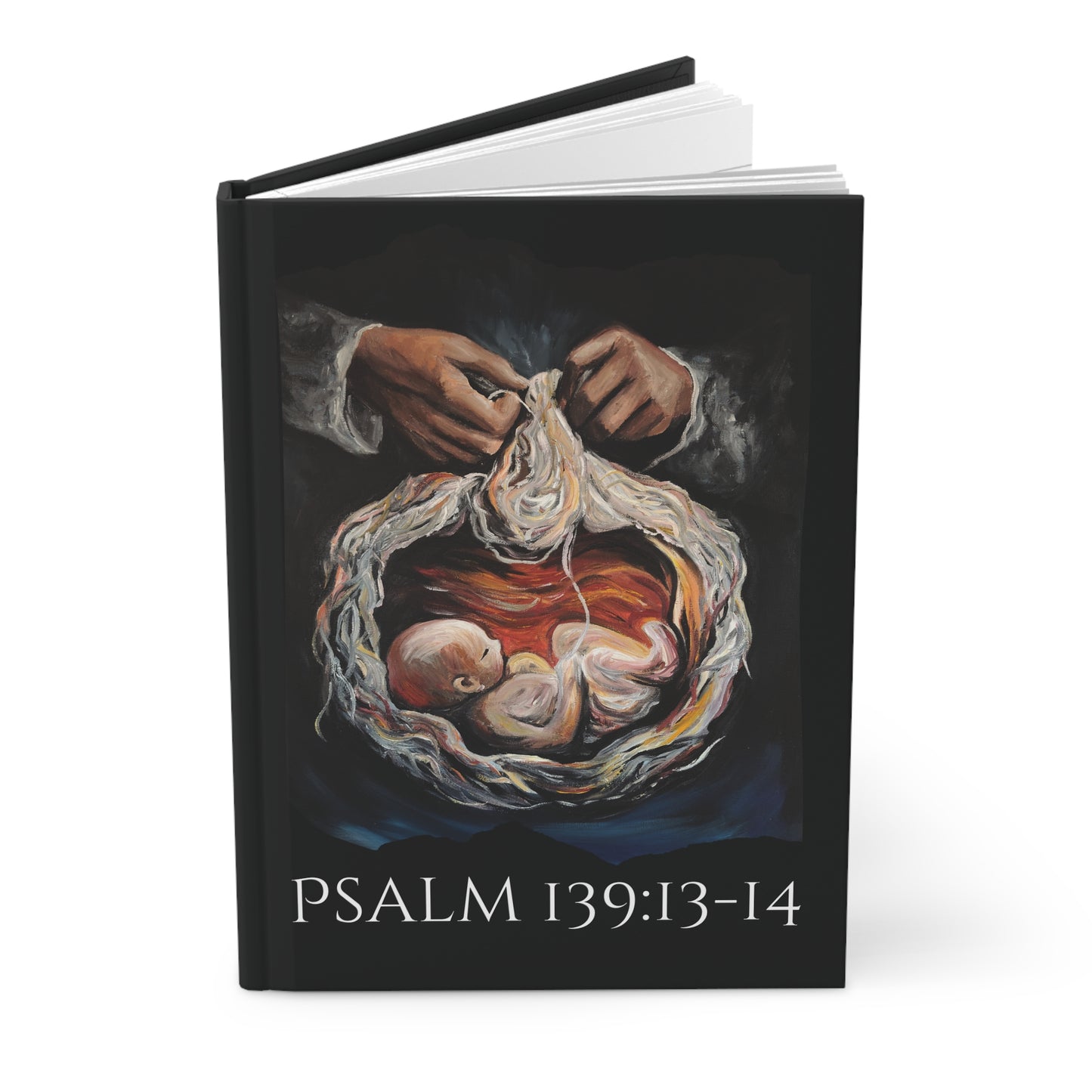 You Formed Me Psalm 139 Inspirational Hardcover Journal with Psalm 139:13-14 - Faith-Based Writing Companion