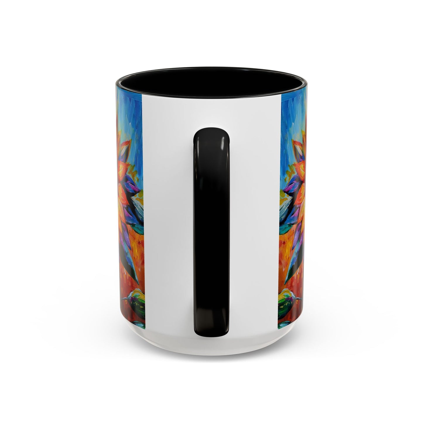 As a Sunflower Art Coffee Mug — Colorful Accent Ceramic Mug (11/15 oz)