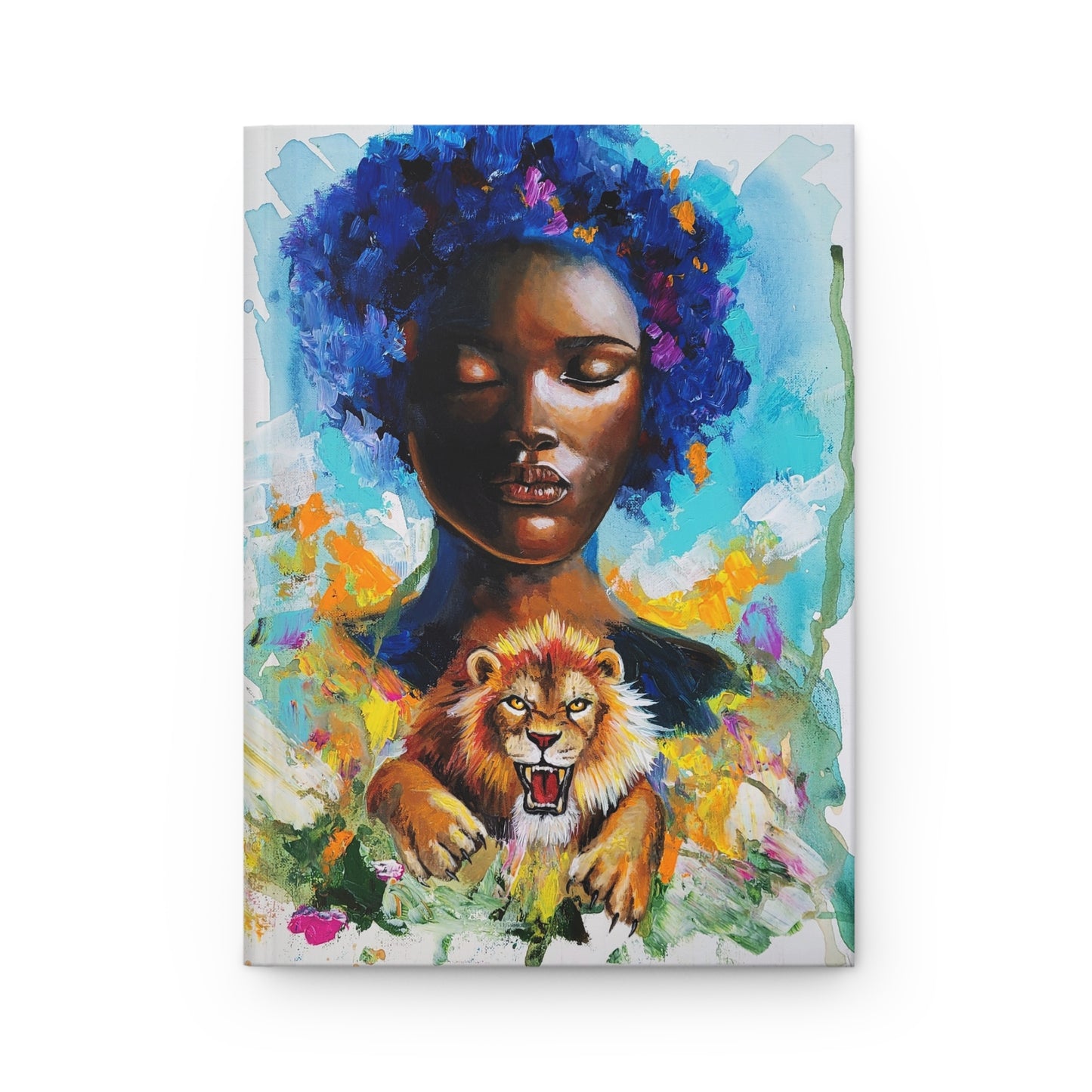 The Lion Resides Art Journal — Inspirational Hardcover Notebook