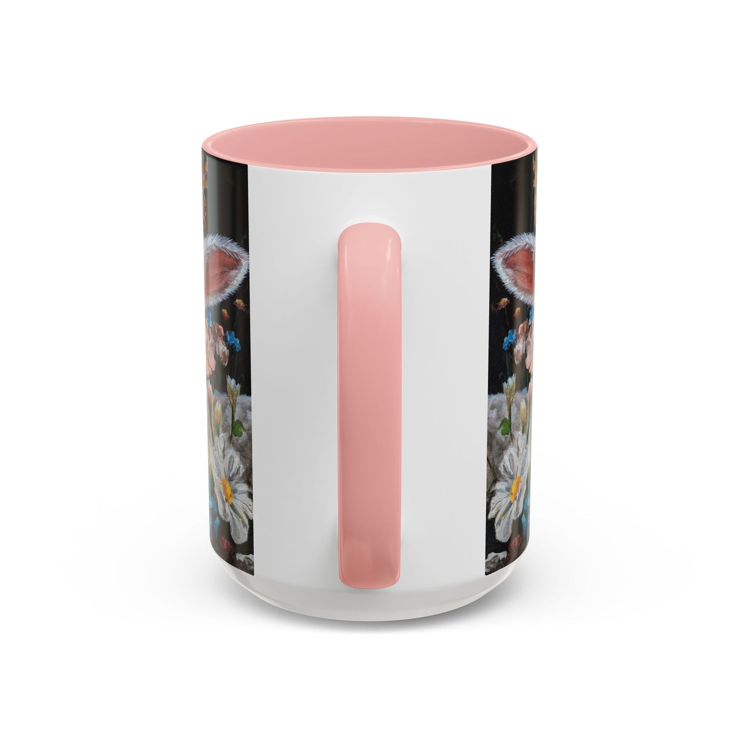 One Step at a Time Floral Lamb Accent Coffee Mug — Cute Farm Animal Ceramic Cup (11/15 oz)