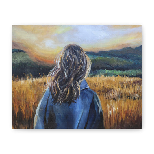 In the Waiting Stretched Canvas Print, Wall Art Decor, Home Aesthetic, Landscape Artwork, Serenity Gift, Inspirational Decor