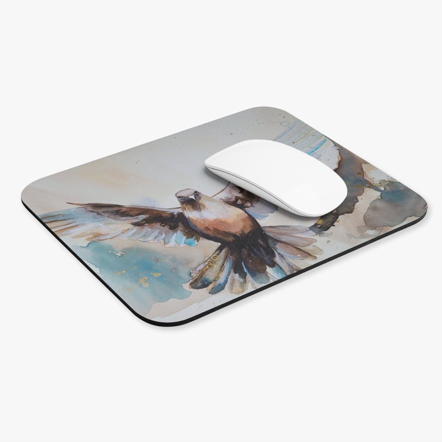 Ever-Present Help Mouse Pad - Elegant Watercolor Design for Home Office