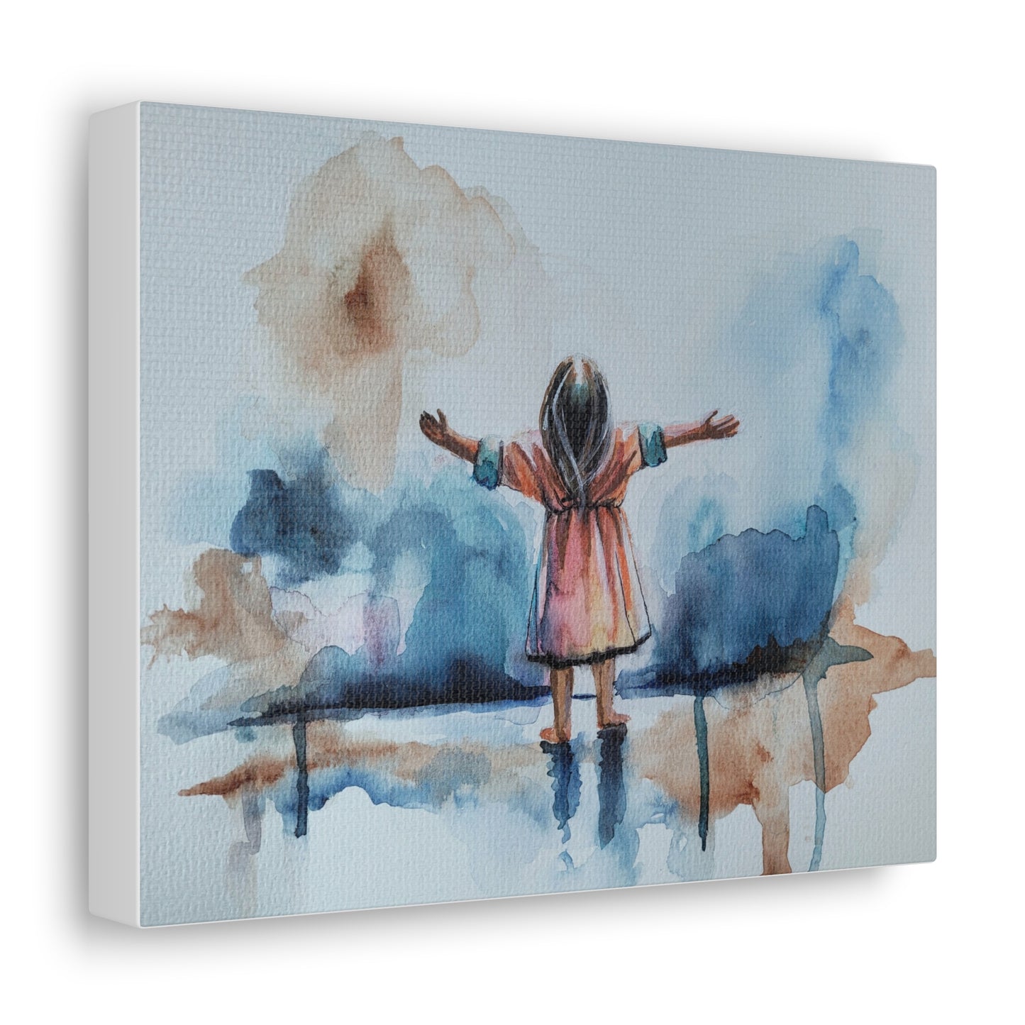 As a Child Inspirational Canvas Gallery Wrap - Embrace the Moment Art