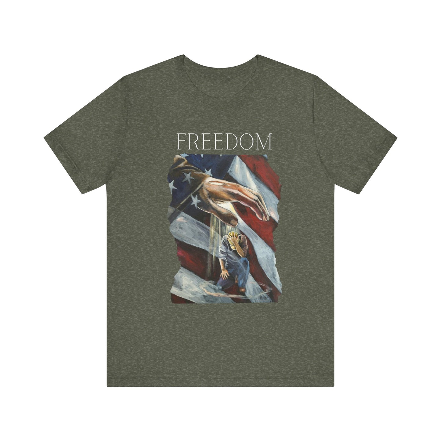 Covering Freedom Unisex Freedom Tee - Saved, Healed, Delivered Graphic T-Shirt