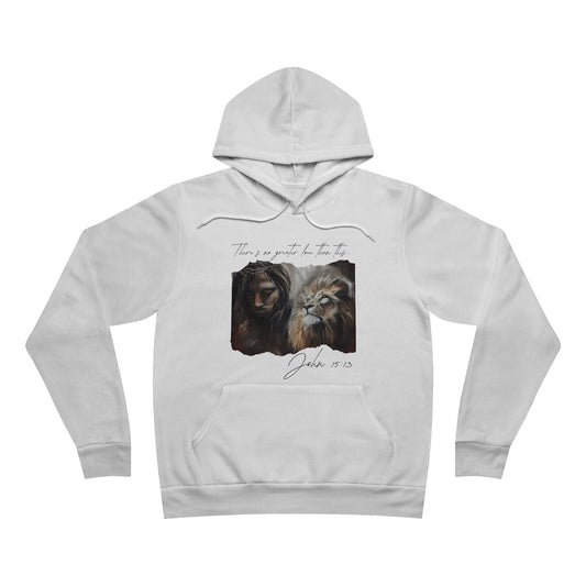 No Greater Love Manifest Love Hoodie | Faith-based Unisex Pullover