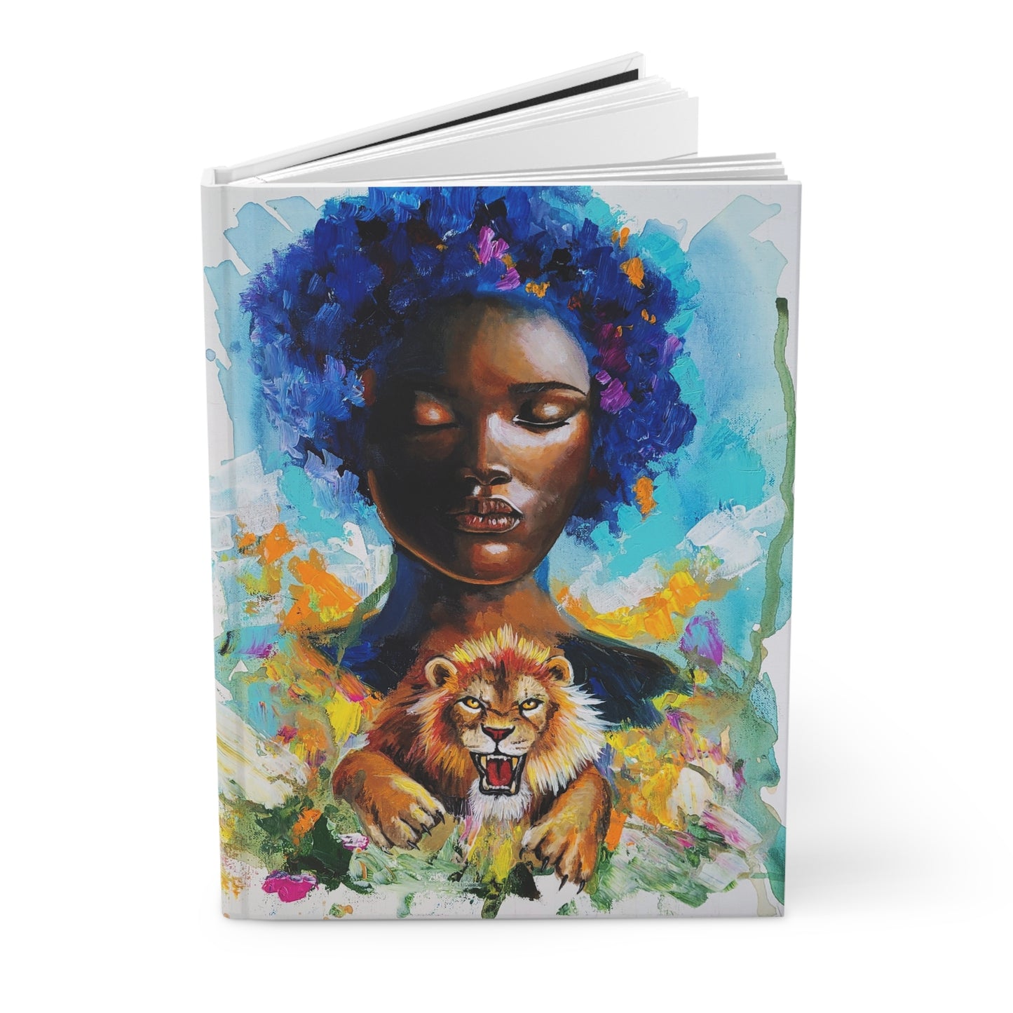 The Lion Resides Art Journal — Inspirational Hardcover Notebook