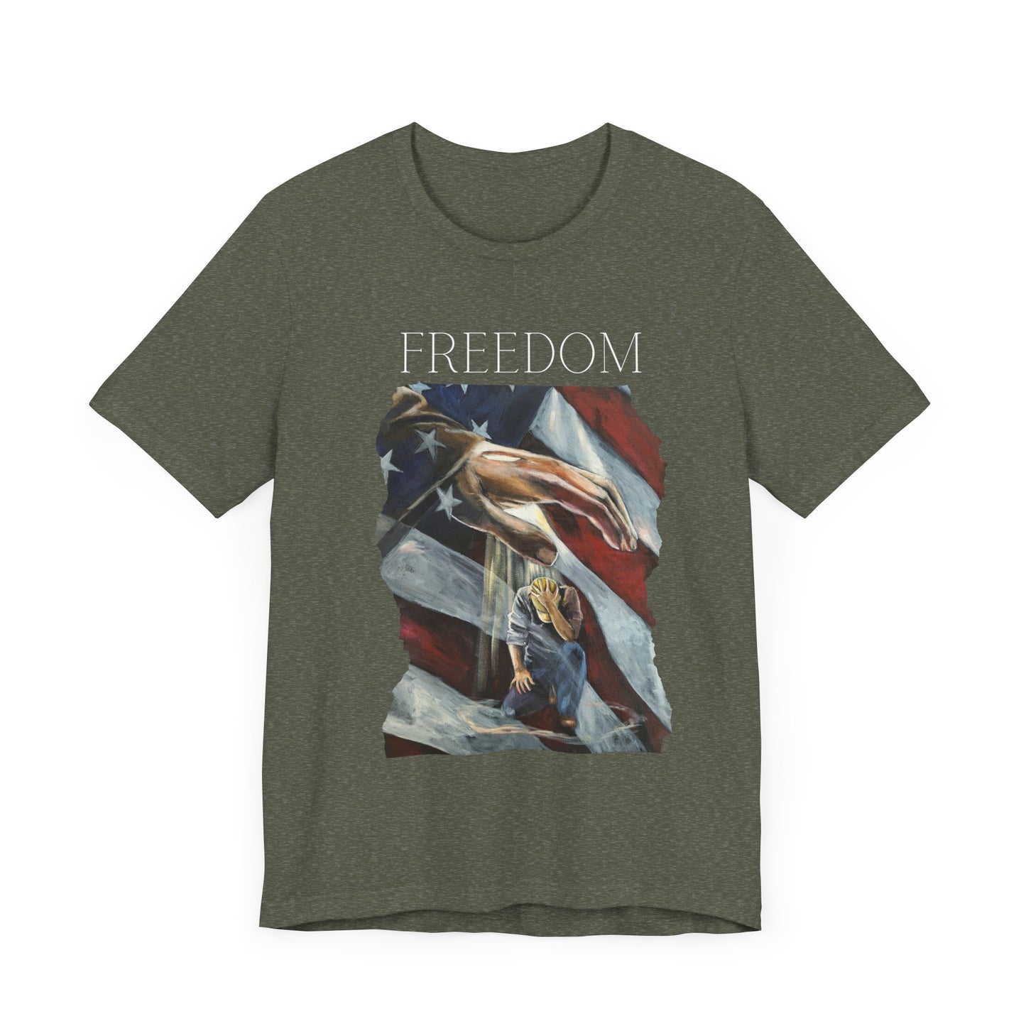 Covering Freedom Unisex Freedom Tee - Saved, Healed, Delivered Graphic T-Shirt