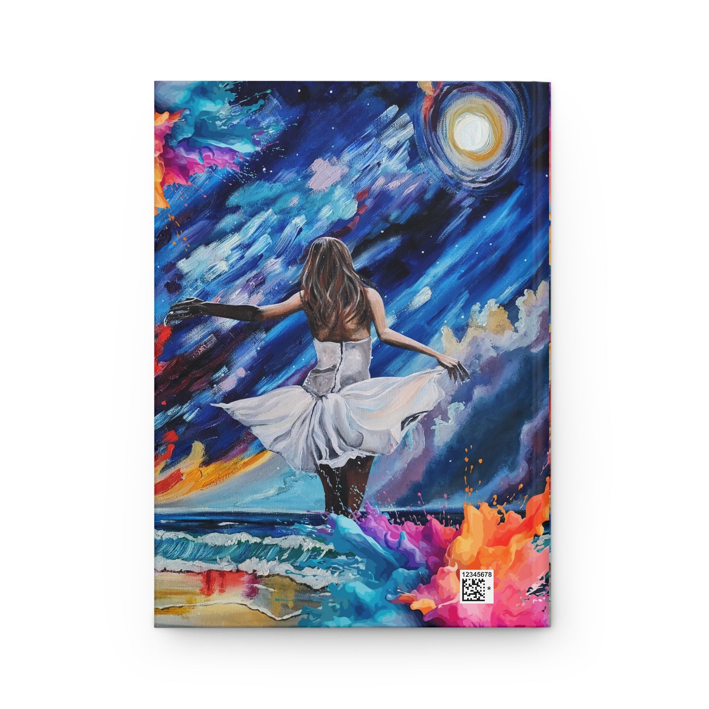 Beauty from Ashes Dreamy Ocean Waves Hardcover Journal - Artistic Inspirational Notebook