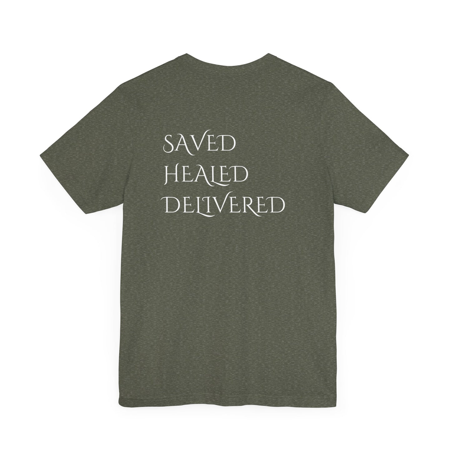 Covering Freedom Unisex Freedom Tee - Saved, Healed, Delivered Graphic T-Shirt