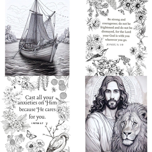 Reflections of Faith Adult Coloring Book with Bible Verses | Christian Scripture Coloring Pages