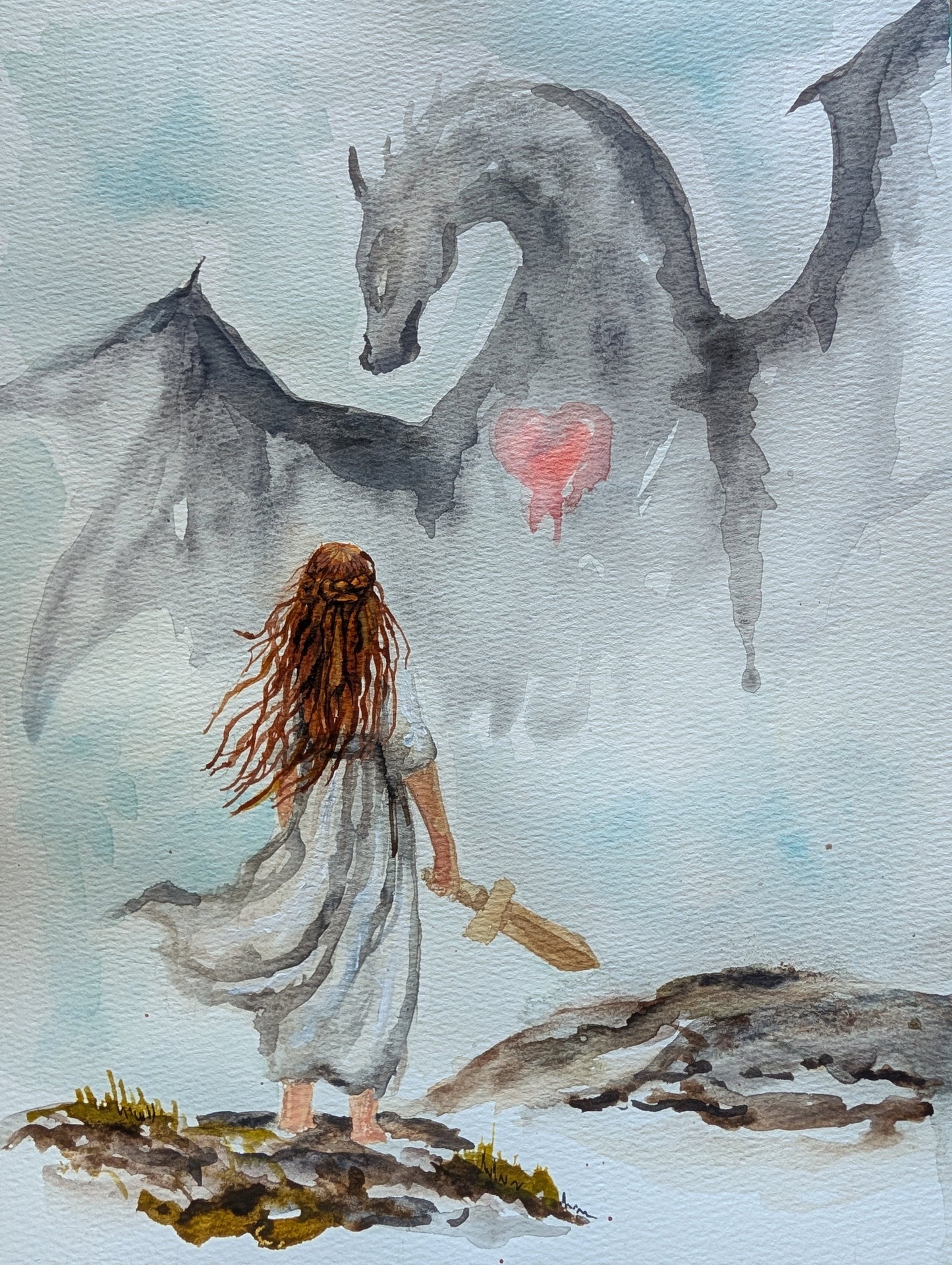 Warrior's Heart Giclee Art Print