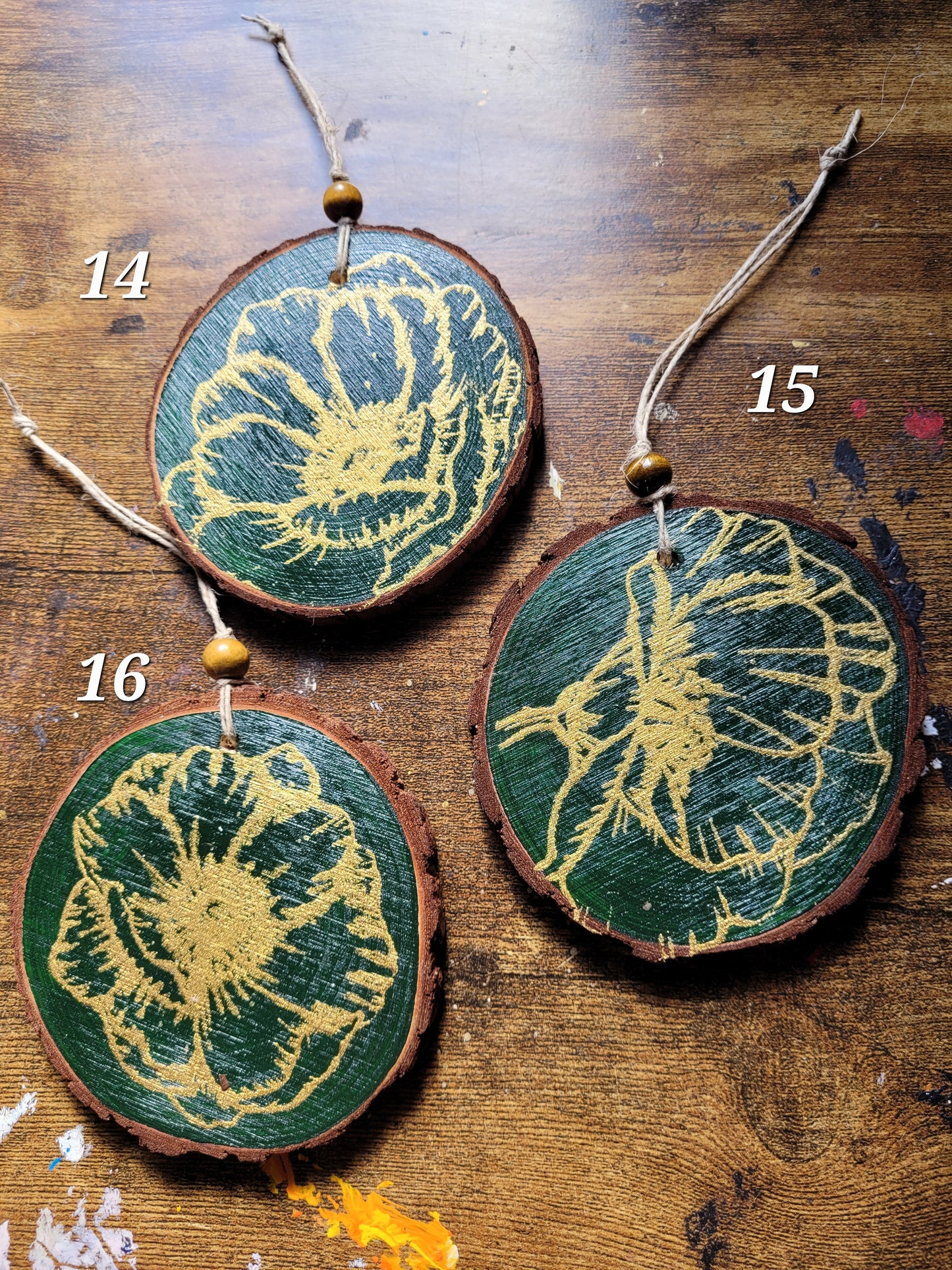 Wood Slice Ornament July 2025 Ornaments