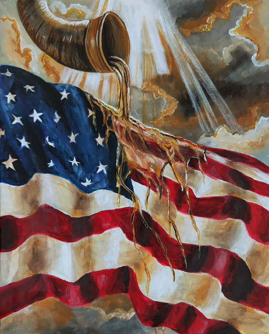 Oil over America Giclee Art Print