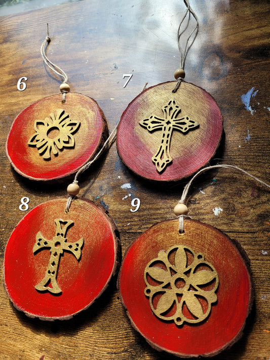 Wood Slice Ornament July 2025 Ornaments