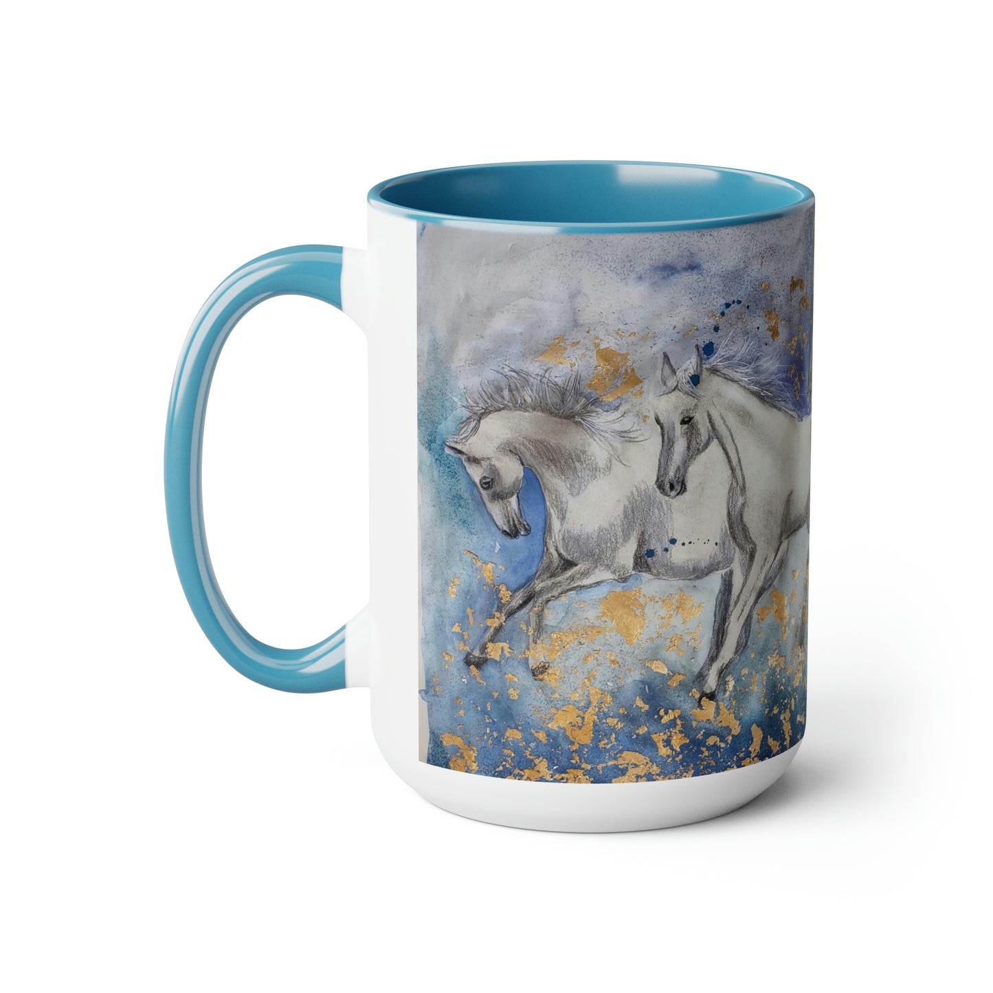 Majesty Two-Tone Coffee Mugs, 15oz