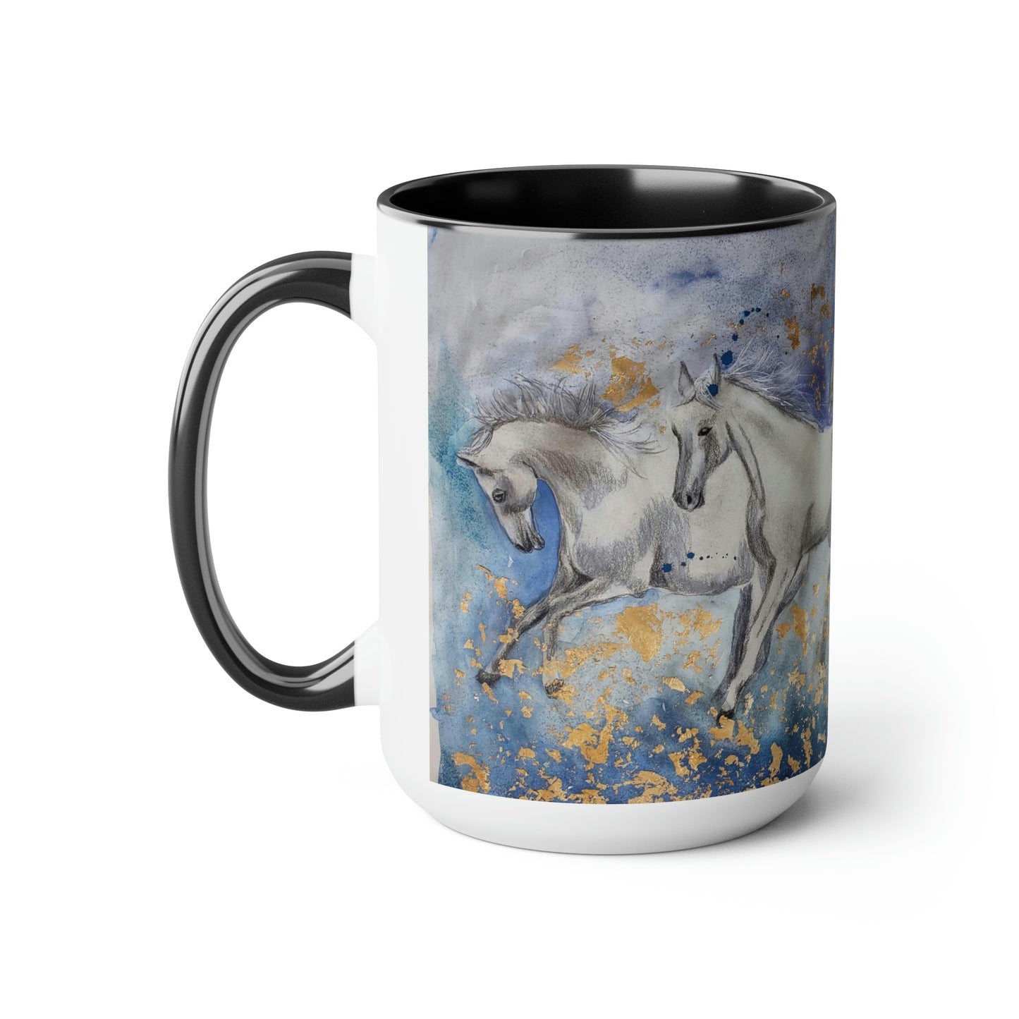 Majesty Two-Tone Coffee Mugs, 15oz